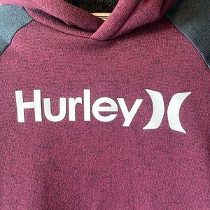 Youth L | Hurley | Maroon Fleece Hoodie